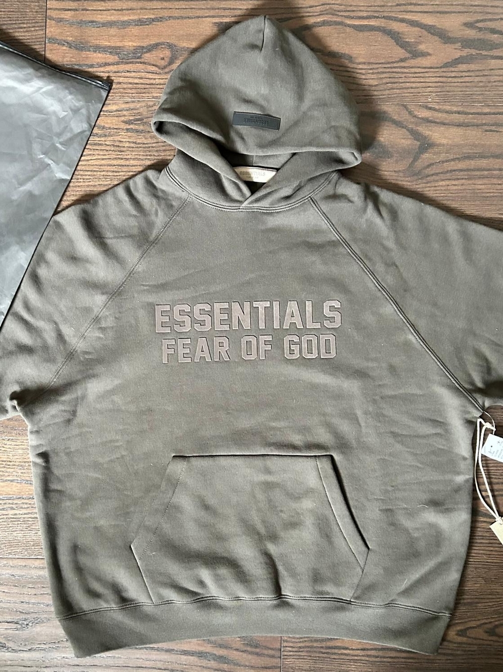 Essentials Fear of God Hoodie 'Off Black' Size Small - Delivery Available